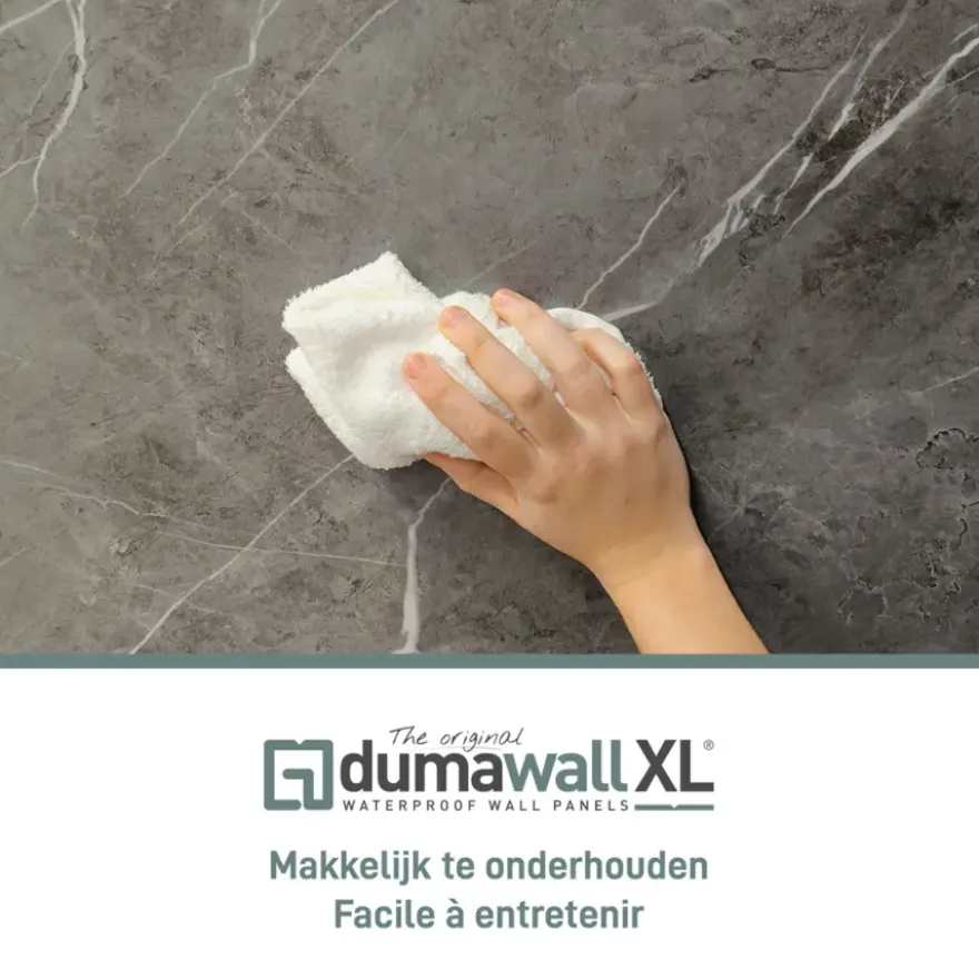 Dumawall XL kunststof wandbekleding Evora glans 4,68m² 90x260cm - 2 stuks