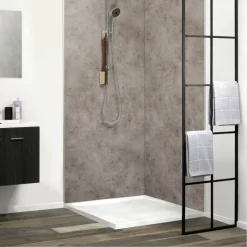 Dumawall XL kunststof wandbekleding Dark cement 4,68m² 90x260cm - 2 stuks
