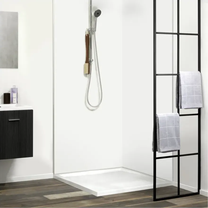 Dumawall XL kunststof wandbekleding White 4,68m² 90x260cm - 2 stuks
