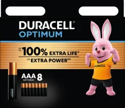 Duracell Batterij AAA Alkaline Optimum 8 stuks