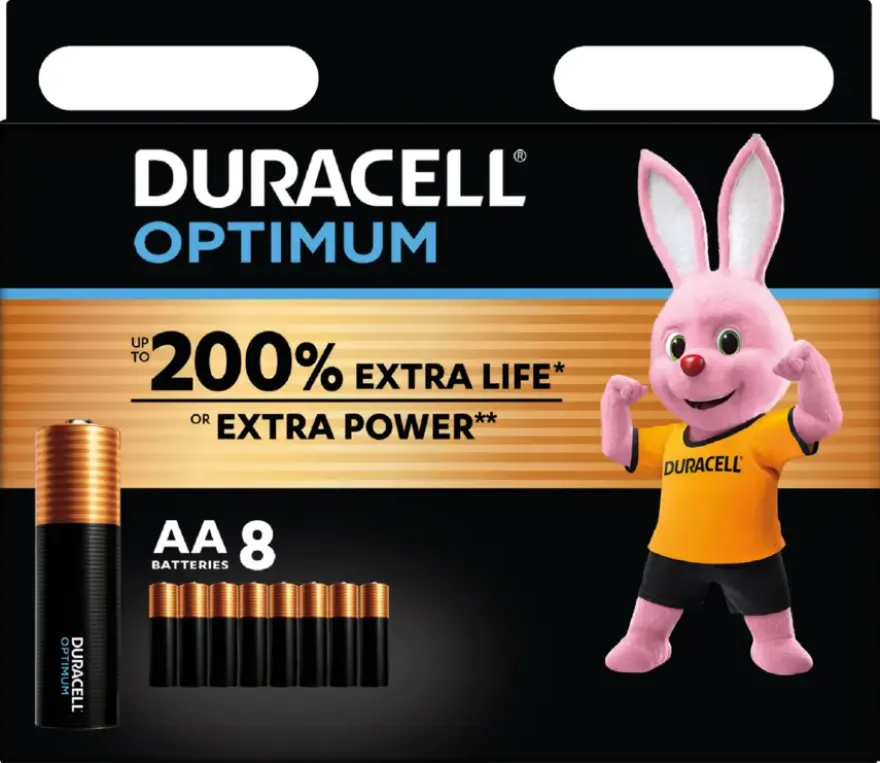 Duracell Batterij AA Alkaline Optimum 8 stuks