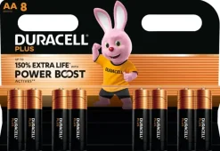 Duracell Batterij AA Alkaline Plus Power Boost 8 stuks