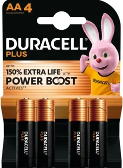 Duracell Batterij AA Alkaline Plus Power Boost 4 stuks