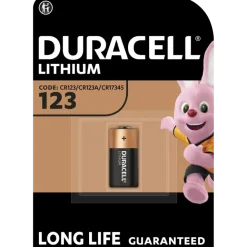Duracell Batterij CR123A Lithium 1550mAh 3V