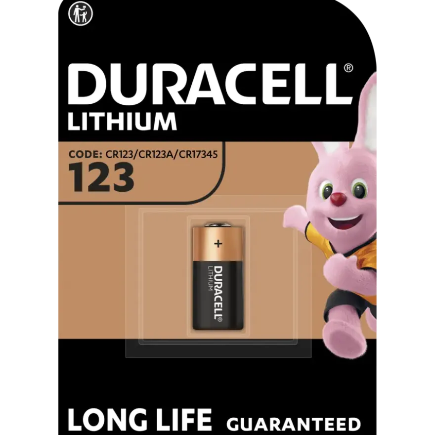 Duracell Batterij CR123A Lithium 1550mAh 3V