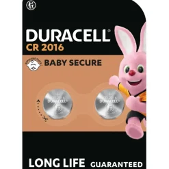 Duracell Batterij CR2016 Lithium-knoopcelbatterij 3V 2 stuks