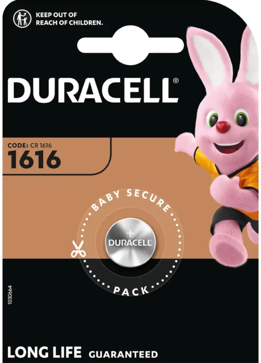 Duracell Batterij CR1616 Lithium knoopcelbatterij
