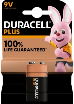 Duracell Batterij 9V Alkaline AA Plus
