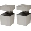 Duraline clip cube geborsteld nikkel