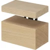 Duraline clip maxi zwart hout 6,3x8x5 cm