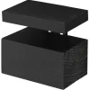 Duraline clip maxi zwart hout 6,3x8x5 cm