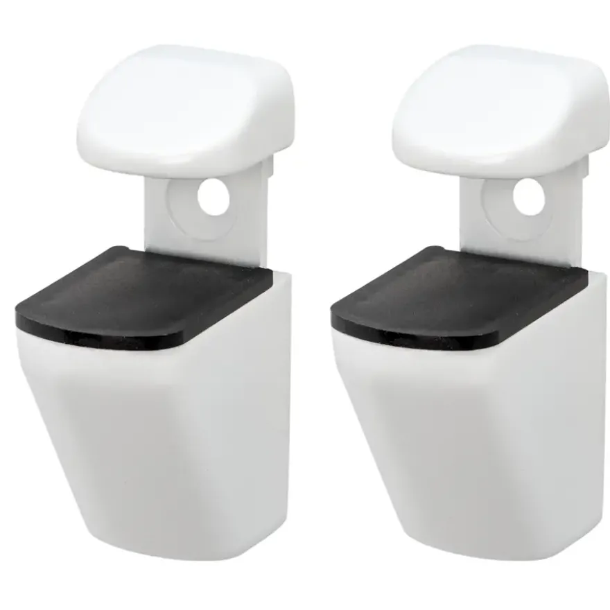 Duraline plankdrager clip mini wit 2 stuks