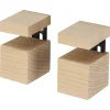 Duraline plankdrager clip beuken 6,3x4x4 cm