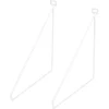 Duraline plankdrager dun wit 24x26,5 cm 2 stuks