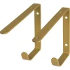 Duraline plankdrager messing staal 22x14,5 cm 2 stuks