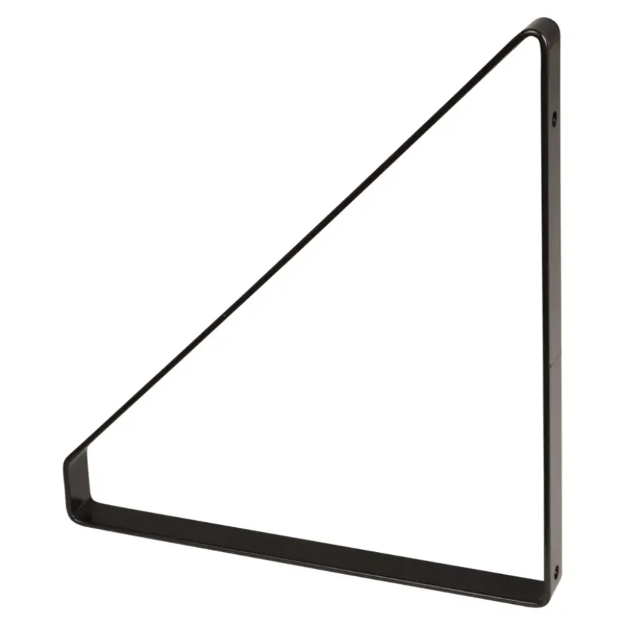 Duraline plankdrager metaal zwart 2 stuks