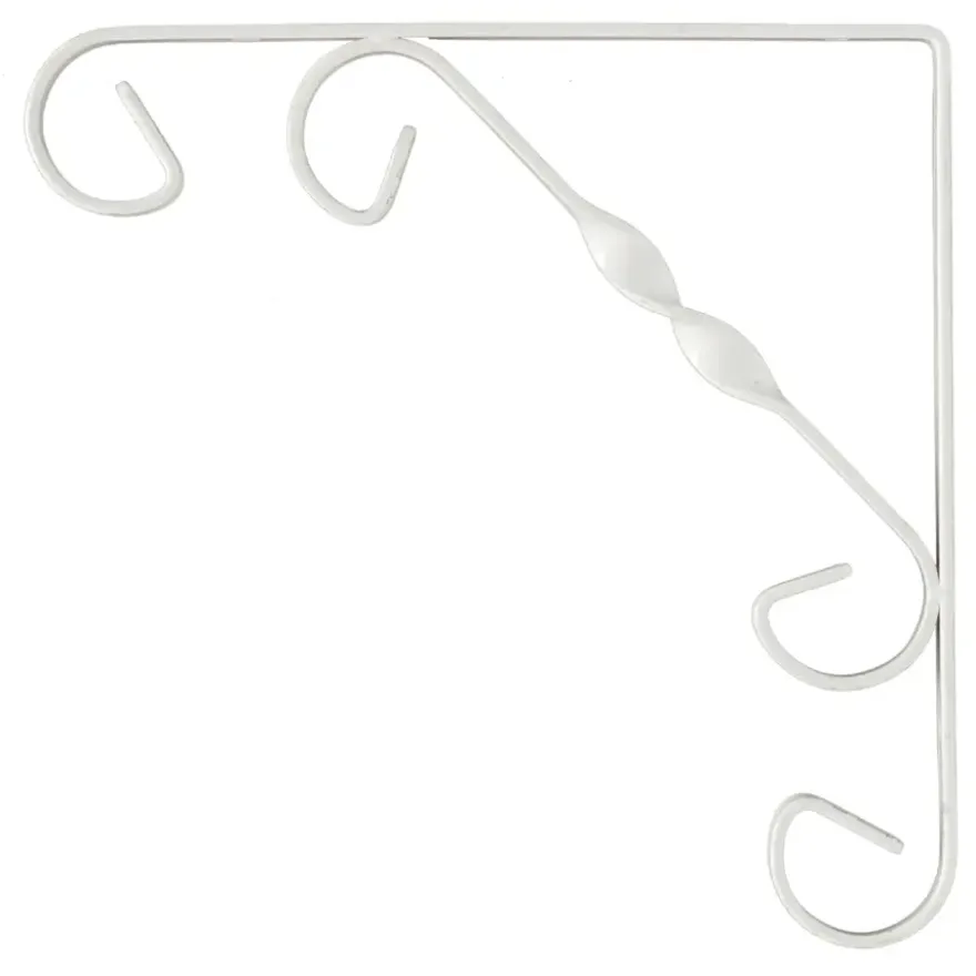 Duraline plankdrager ornament wit 25x25 cm