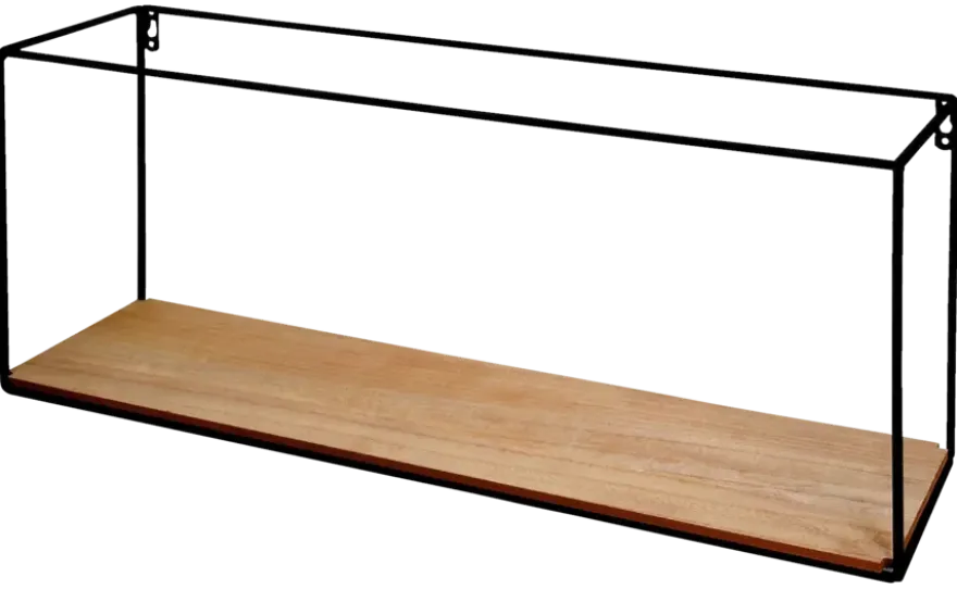 Duraline wandbox hout/zwart 60 cm