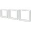 Duraline wandkubus wit set van 3 stuks
