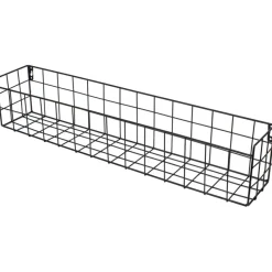 Duraline wandmand draadstaal mat zwart 60 x 12 x 10 cm
