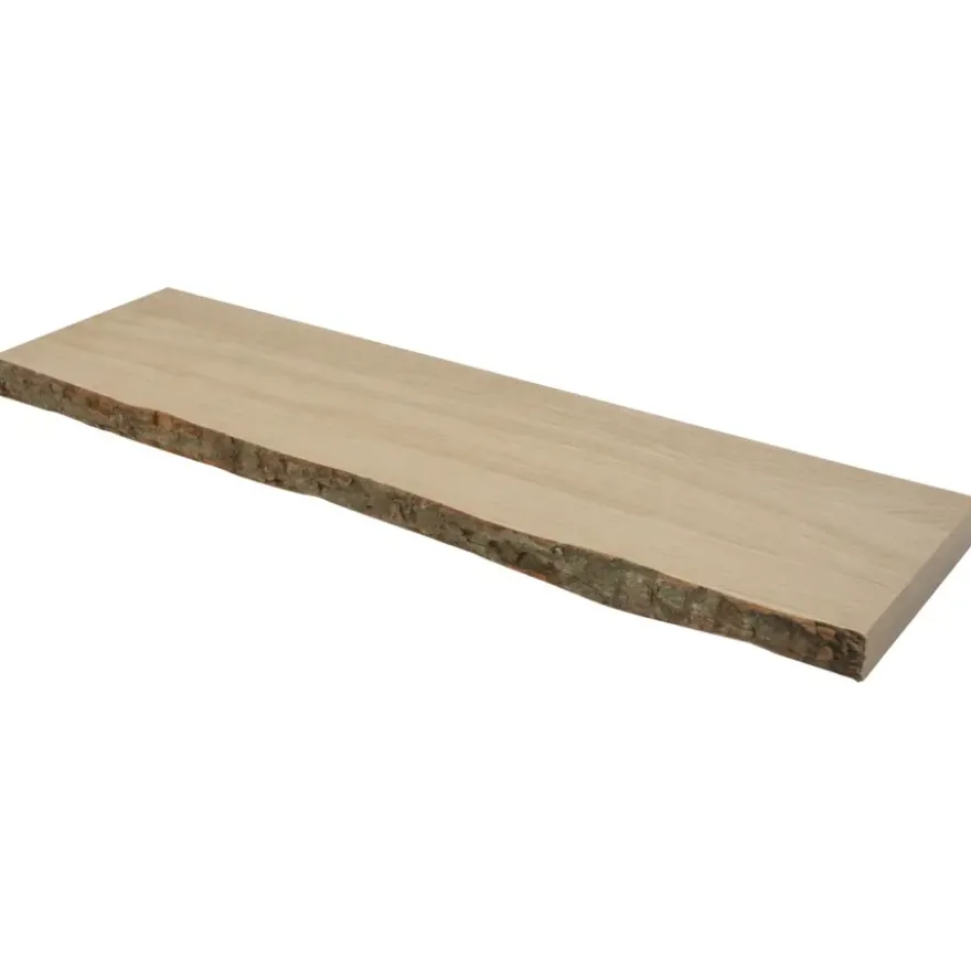 Duraline wandplank eikenfineer met schors 80x23,5 cm 38mm