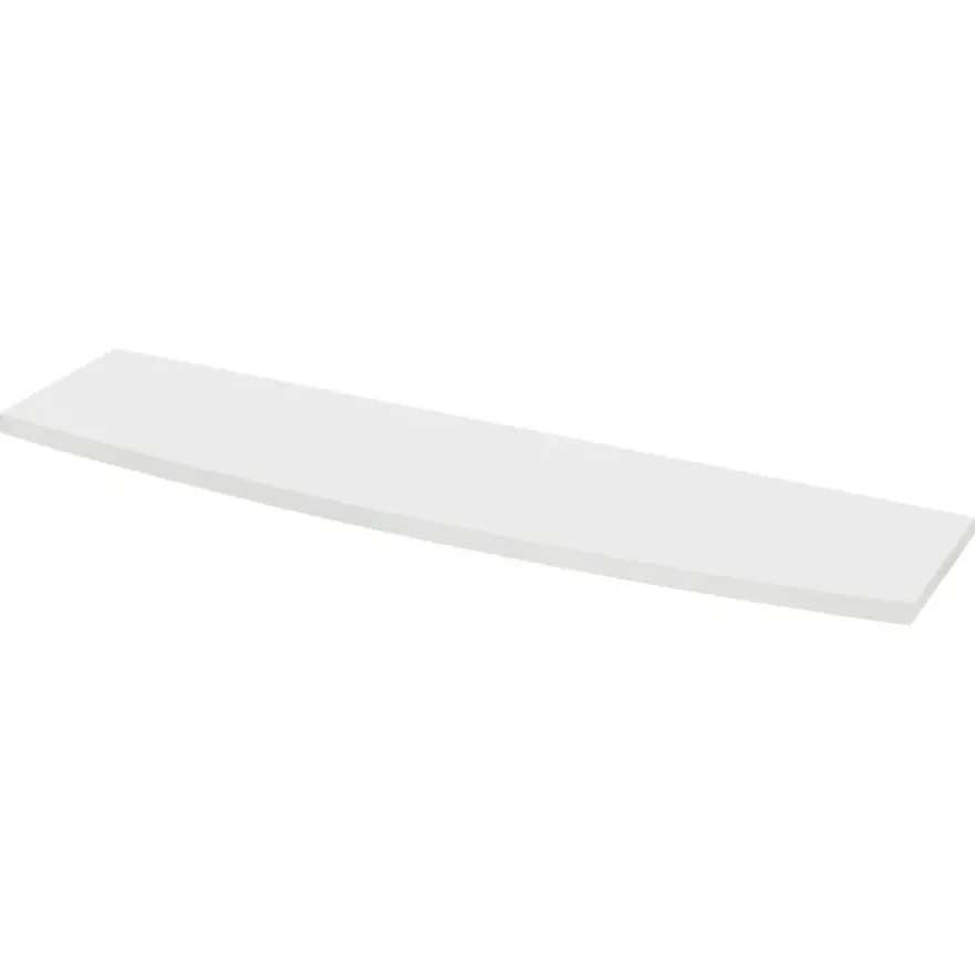 Duraline wandplank gebogen XS2 wit hout 80x23,5 cm 18 mm