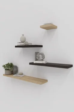 Duraline wandplank XL4 antraciet eiken 60x23,5 cm 38 mm