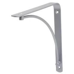 Duraline wandplankdrager 19,5 x 19,5 cm zilver