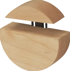 Duraline clip rond hout