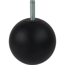 Duraline meubelpoot bol zwart Ø7 cm