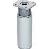 Duraline meubelpoot grijs aluminium ø4x10x13 cm