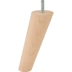 Duraline meubelpoot kegelhoek beuken Ø3x5x13 cm