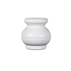 Duraline meubelpoot Lisa buikmodel zijdeglans wit 9 cm