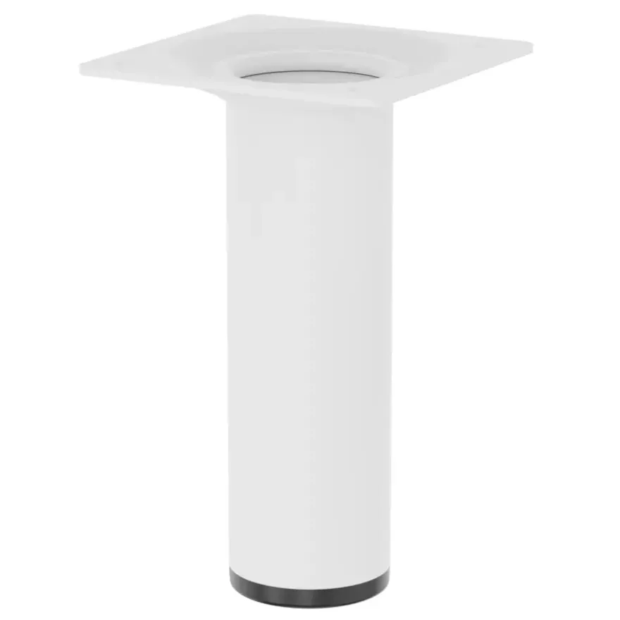 Duraline meubelpoot rond wit Ø3x10 cm