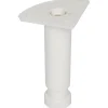 Duraline meubelpoot rond wit Ø3,5x12x18 cm