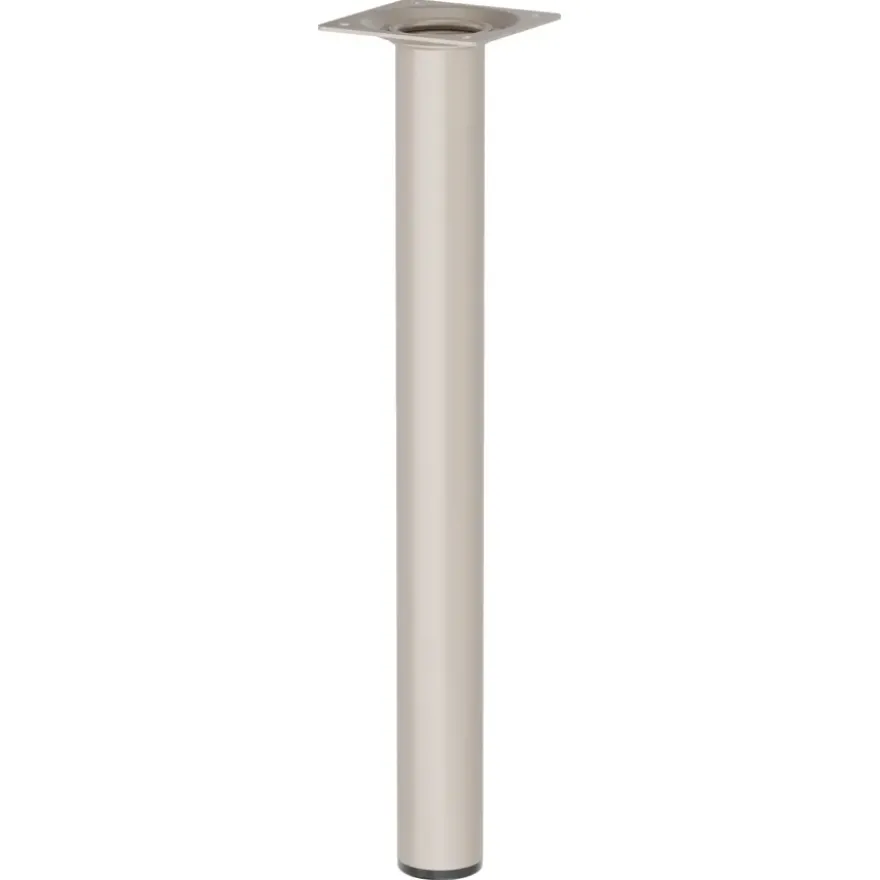Duraline meubelpoot rond zand / beige staal Ø3x30 cm
