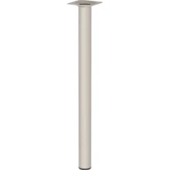 Duraline meubelpoot rond zand / beige staal Ø3x40 cm