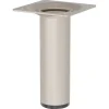 Duraline meubelpoot rond zand / beige staal Ø3x10 cm
