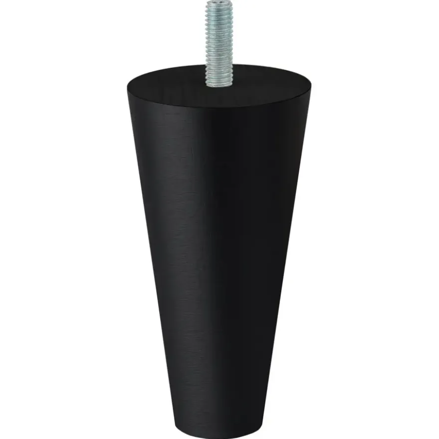 Duraline meubelpoot rond zwart beuken Ø2,5x5x10 cm