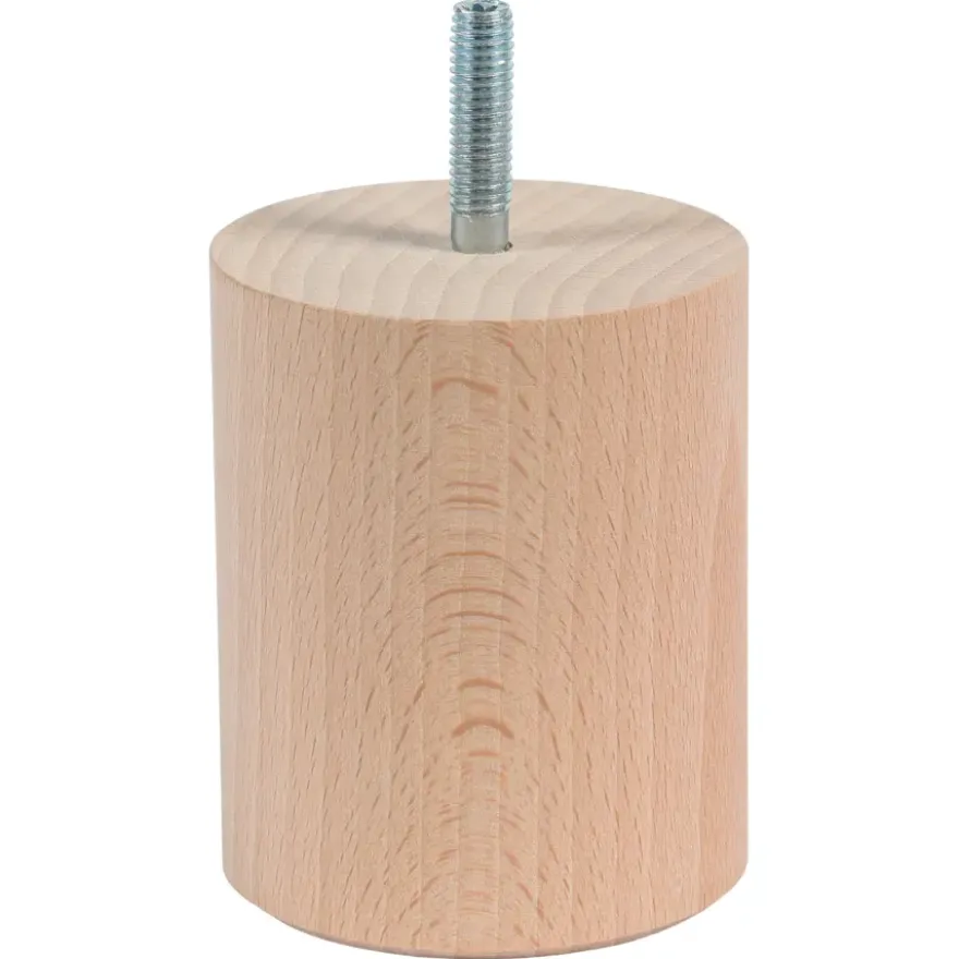 Duraline meubelpoot rond zwart Ø6,4x8 cm
