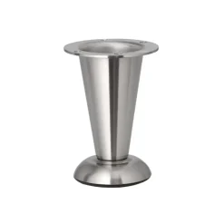 Duraline meubelpoot verstelbaar rond mat nikkel 10,3x11,3 cm