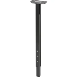 Duraline meubelpoot vierkant metaal antraciet 30x30 mm verstelbare hoogte