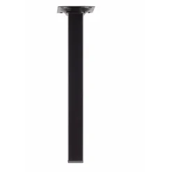 Duraline meubelpoot vierkant zwart 2,5x2,5x25 cm