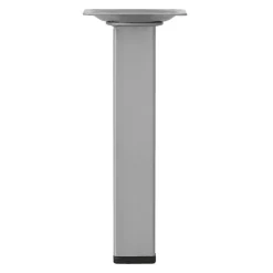 Duraline meubelpoot vierkant zilvergrijs 25x25 mm 15 cm