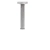 Duraline meubelpoot vierkant nikkel geborsteld 2,5x2,5x15 cm