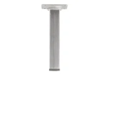 Duraline meubelpoot vierkant nikkel geborsteld 2,5x2,5x15 cm