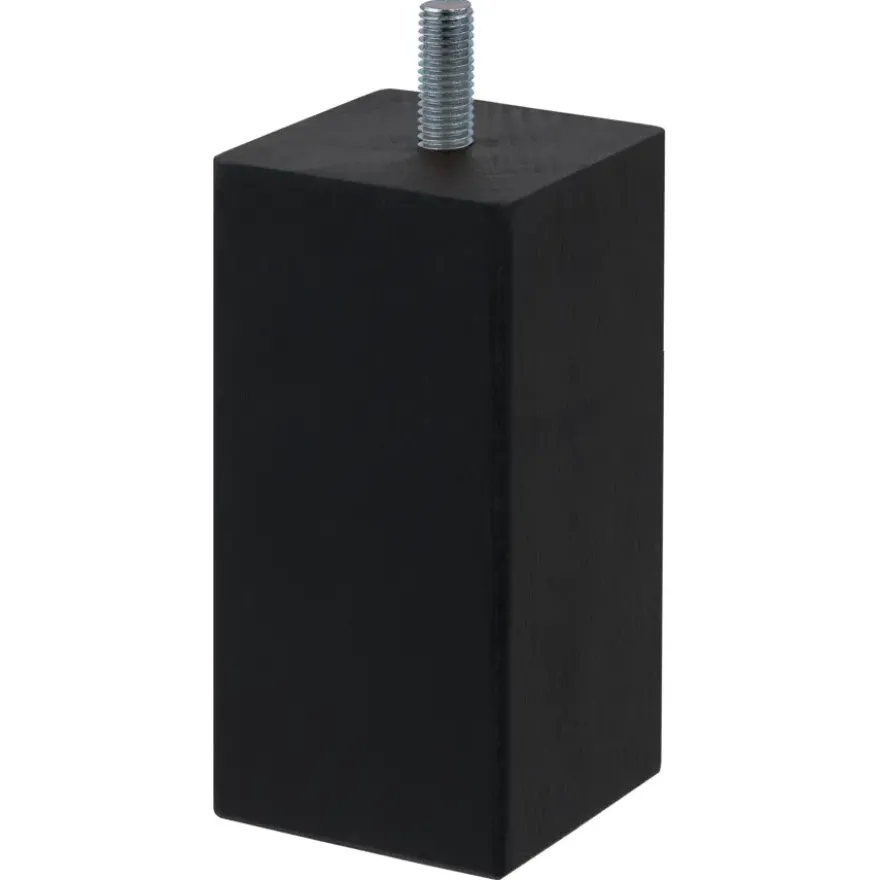 Duraline meubelpoot vierkant zwart 5x5x10 cm
