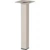 Duraline meubelpoot vierkant zand / beige staal 2,5x2,5x20 cm