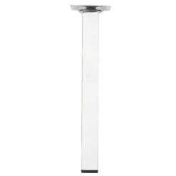 Duraline meubelpoot vierkant chroom 25x25 mm 25 cm