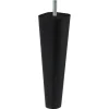 Duraline meubelpoot vierkant/rond zwart 18 cm